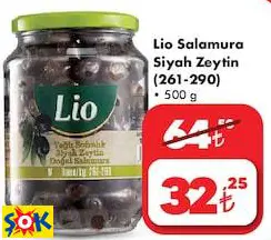LİO SALAMURA SİYAH ZEYTİN (261-290)